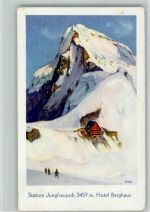 3801 Jungfraujoch - Hotel Berghaus sign