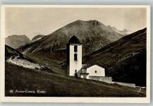 7447 Cresta Avers 1932 Foto AK Kirche