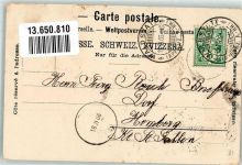 9104 Waldstatt 1906 Lithographie Gasthaus zur Sonne Post u. Telegraph