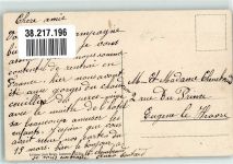 1824 Caux 1909 Winter Grand Hotel Breifmarke bildseitig