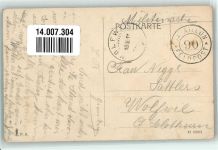 2740 Moutier Gebrauchsspuren Bahnhof Feldpost Bataillon 90