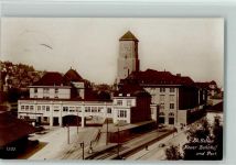 St. Gallen S. Gallo Neuer Bahnhof und Post Bahnhof Schweiz 1916