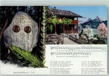 6441 Rütli - Text Lied Von ferne seid herzlich gegrüsset Sängerdenkmal
