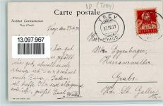 1552 Trey 1921 Gebrauchsspuren Straßenpartie AK