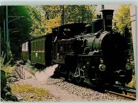 3855 Brienz BE - Historischer Dampfzug am Brünig Ballenberg Dampfbahn