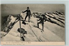 3801 Jungfraujoch KEINE AK Bergsteiger auf der Spitze