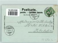 1110 Morges 1901 Lithographie / Mondschein Mont-Blanc