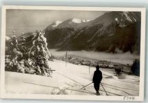 7505 Celerina/Schlarigna - Piz Aälbis Winter Skifahrer