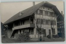 3665 Wattenwil Foto AK Ort handschriftlich Bauenrhaus Geschäft