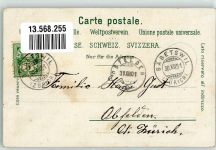 8344 Bäretswil 1901 - Kirche Eisenbahnbrücke