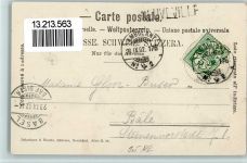 2088 Cressier NE 1902 - Cressier Chateau - Fahne - Verlag Delachaux & Niestle Serie H Nr. 38 AK