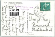 Gemmipass Wallis Foto AK Seilbahn Hotel Wildstrubel Hüttenstempel Foto Klopfenstein