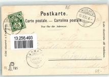 3658 Merligen 1900 Künstlerkarte Schloss Ralligen sign. C Bft