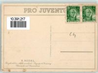 8706 Meilen Künstlerkarte Bergkirchlein im Saanenland sign. E.Hodel