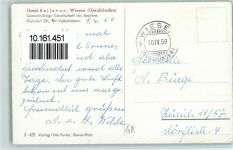 7494 Wiesen GR - Hotel Bellevue