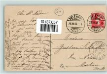 2800 Delémont Delsberg 1908 Gebrauchsspuren Teilansicht AK