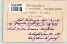 8620 Wetzikon ZH BOAKC Eisenbahn Bahnhof Lithographie