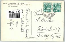 3818 Grindelwald 1947 Foto AK Pension Chalet der Naturfreunde Auf der Ofni