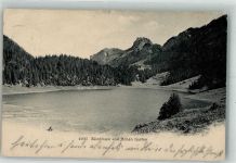 9058 Brülisau 1907 Foto AK Sämtisee Hoher Kasten
