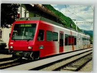 1400 Noréaz Yverdon-les-Bains Foto AK Bahnhof Eisenbahn Gelenktriebswagen