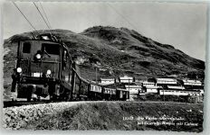 Oberalp Foto AK Eisenbahn Furka-Oberalpbahn Oberalp Hospiz