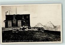 6443 Morschach 1920 - Gasthof Frohnalpstock mit den beiden Mythen