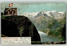 6443 Morschach 1905 - Gasthaus Frohnalpstock Urirothstock Urner See Hüttenstempel