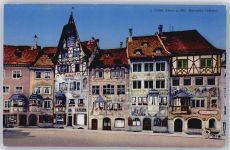 8260 Stein am Rhein - bemalte Häuser, Rathausplatz