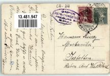 8193 Eglisau 1916 Gebrauchsspuren Bahnhof Hotel