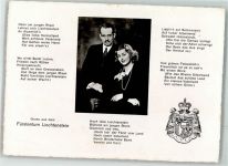Wappen Fürst Franz Josef II. Gedicht Adel Liechtenstein