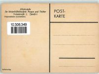 8000 Zürich Künstlerkarte Linolschnitt Arbeitsstube für körp. beh. Frauen und Töchter Sitzbank unter Baum und Berge