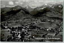 3703 Aeschi b. Spiez Gebrauchsspuren Fliegeraufnahme