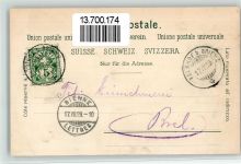 3856 Brienzwiler 1899 BOAKC Eisenbahn Gasthaus Balmnot Lithographie