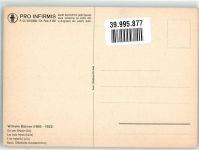 sign. Balmer Wilhelm Die drei Brüder Pro Infirmis Schweiz Künstlerkarte