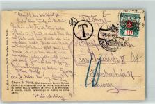 W4050 Rheydt Nachgebühr Taxe Stempel 10 Rappen Überwachungsstempel Phila Schweiz 1916