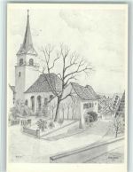 8215 Hallau Künstlerkarte Bildersammlung Lueged, da sich üsri Heimet! Sign. Willi Brütsch