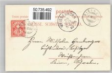 6410 Rigi Staffel Lithographie / Künstlerkarte