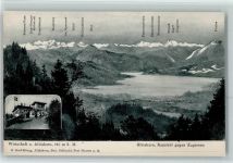 8135 Sihlwald 1906 - Albishorn Aussicht gegen Zugersee Wirtschaft zum Albishorn 2-Bildaufnahme
