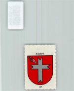 6760 Faido - Vignette Wappen Kaffee Hag ca 1920-1940