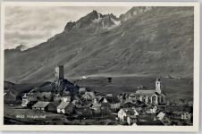 6493 Hospental - Kirche Burgruine