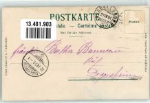 9103 Schwellbrunn 1901 Gebrauchsspuren Gasthaus Zur Harmonie Gasthaus Zum Säntisblick Lithographie