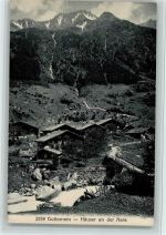 3864 Guttannen - Häuser an der Aare