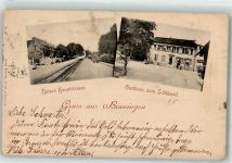 4102 Binningen 1899 - Untere Hauptstrasse Gasthaus zum Schlüssel