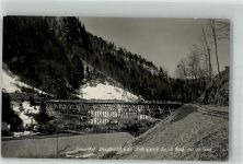 8858 Innerthal Wägital 1923 Foto AK Steinbruchbrücke Aubrigwied