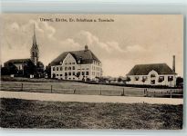 9240 Uzwil 1914 - Kirche Ev. Schulhaus und Turnhalle