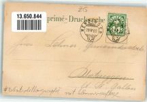 6313 Menzingen 1902 Winterlithographie Töchter-Institut u. Lehrerinnen-Seminar m. Glimmerauflage