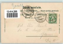 8135 Langnau am Albis 1906 Lithographie Wildpark Langenberg