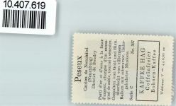 2034 Peseux - Vignette Wappen Kaffee Hag 1920-1940 Gewehr