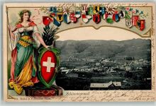 9105 Schönengrund Prägedruck Helvetia Wappen