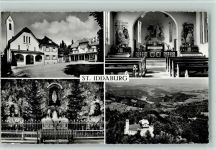 9534 Iddaburg - 4-Bildkarte Die alte Toggenburg bei Gähwil